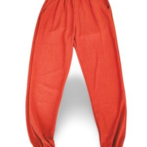 Bürümcek Kumaş Büyük Beden Beli Lastikli Kadın Tayt Pantolon Lastikli Paça - Royaleks - R11