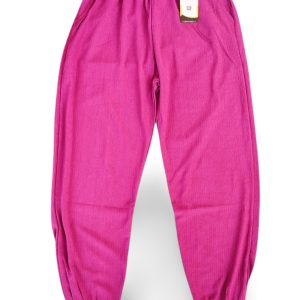 Bürümcek Kumaş Büyük Beden Beli Lastikli Kadın Tayt Pantolon Lastikli Paça - Royaleks - R12