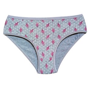 Pamuklu Geniş Kenarlı Likralı Desenli Bato Kadın Külot Desen 2