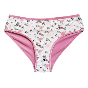 Pamuklu Geniş Kenarlı Likralı Desenli Bato Kadın Külot Desen 5