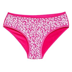 Pamuklu Geniş Kenarlı Likralı Desenli Bato Kadın Külot Desen 7