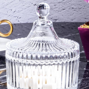 Kapaklı Cam Küçük Şekerlik Royaleks-Tg033-1J