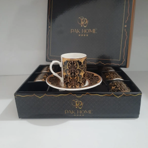 Porselen 6 Lı Lüks Kahve Fincan Takımı Royaleks-PAK-2206
