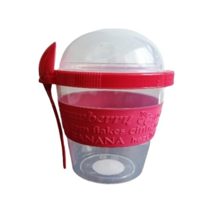 Kapaklı Kaşıklı Hazırla ve Çık Meyveli Yoğurt Kabı 500 ml Royaleks-AP-9200