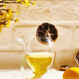 Isıya Dayanıklı Kendinden Pipetli Cam Bardak - 300 ml Royaleks-10198