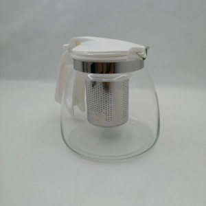 Çelik Süzgeçli Cam Demlik 900 Ml. Royaleks-8882