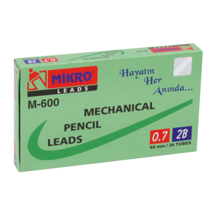 Mikro M-600 60Mm. Kurşun Kalem Ucu 0.7 Mm. 48'li