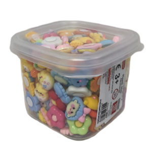 Plastik 3D Mini Aksesuar 200'lü