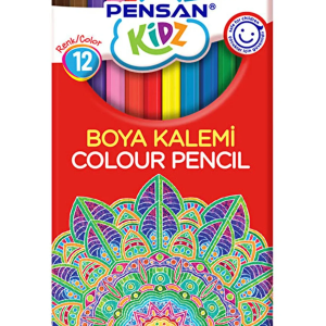 Pensan 12 Renk Tam Boy Kuru Boya 12'li