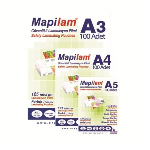 Mapi Mapilam 125 Mic A4 Parlak Laminasyon Filmi 100'lü