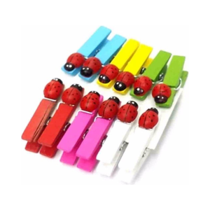 12'li Uğur Böcekli Mini Sunum Mandal Royaleks-MLN-30280