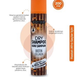 Kuru Şampuan Biotin Collagen 200 ML - Rastalı Saçlar - mrfs