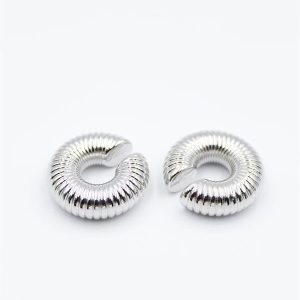 2'li Halka Kıkırdak Küpe - Gümüş