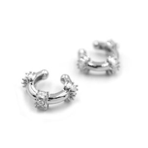 2'li Kıkırdak Küpe - Gümüş