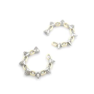 2'li Kıkırdak Küpe - Altın