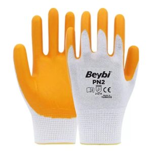 Pn2 Sarı Iş Eldiveni Polyester Örme Nitril Beybi Royaleks Group - 1 Çift
