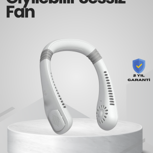 Çocuk ve Yetişkinler İçin Güvenli Şarjlı Boyun Fanı