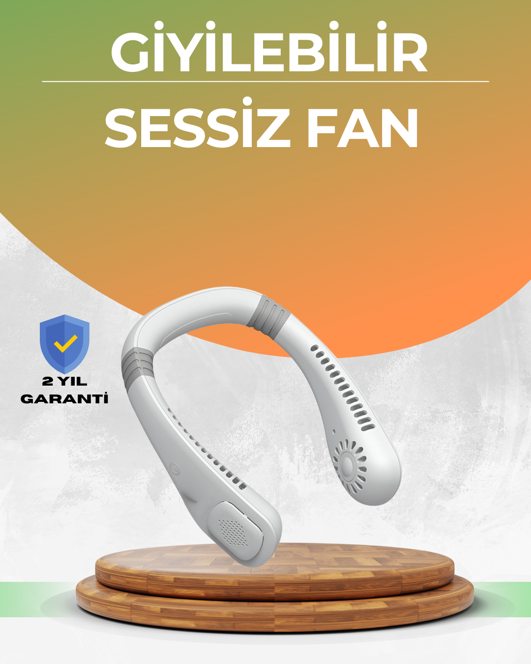 Uzun Ömürlü Bataryalı 9-18 Saat Kullanımlı Boyun Fanı