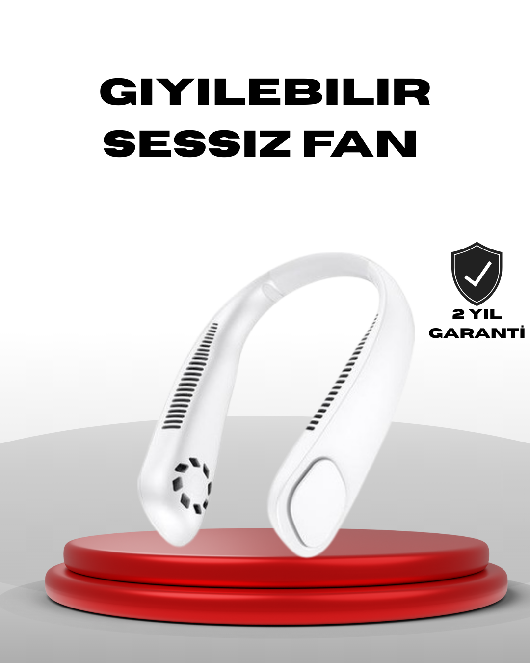 9000mAh Şarjlı Boyun Tipi Taşınabilir Vantilatör