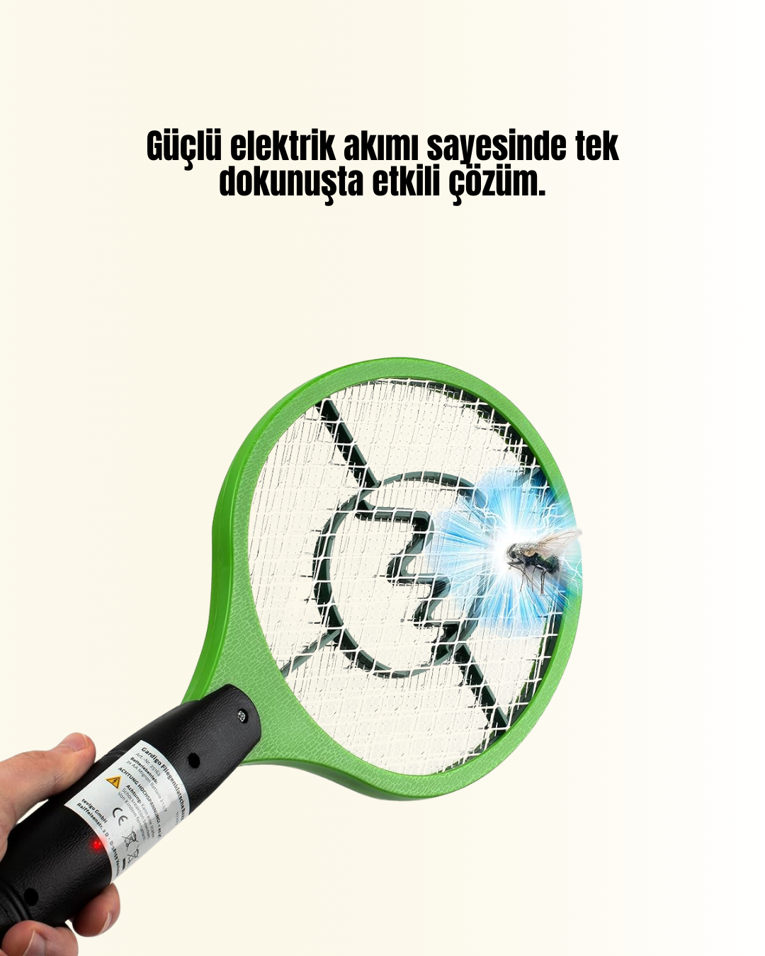Elektrikli Sinek Raketi | Yüksek Voltajlı, Güvenli ve Taşınabilir - Görsel 3