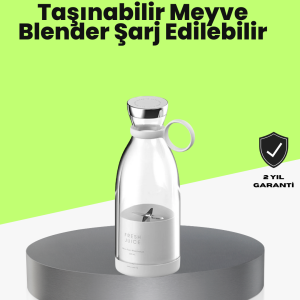 4 Bıçaklı Gıda Sınıfı Paslanmaz Çelik Taşınabilir Blender