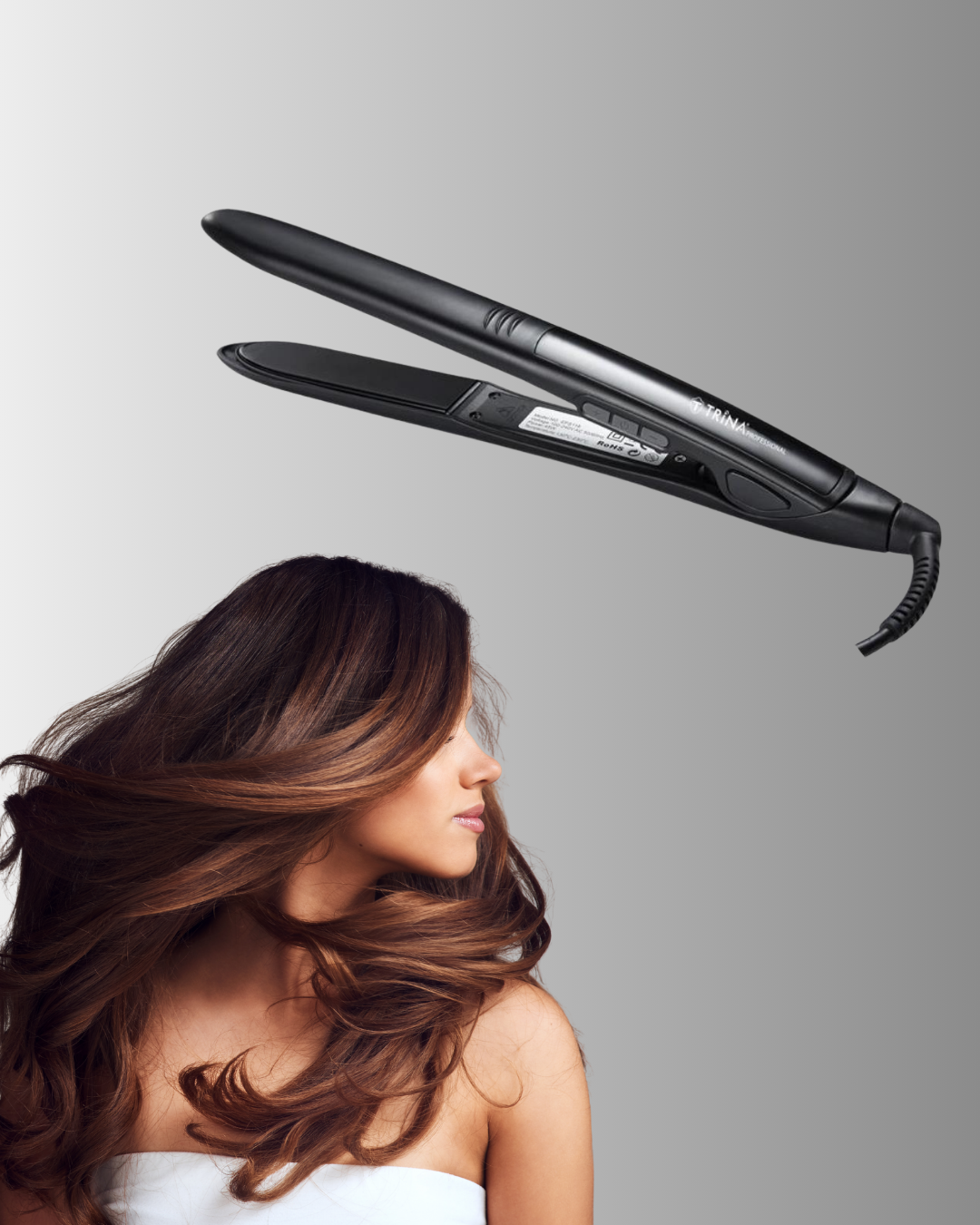 2025 Seri Profesyonel Isı Ayarlı Titanyum Kaplama Saç Düzleştirici Dijital Ekranlı - Görsel 4