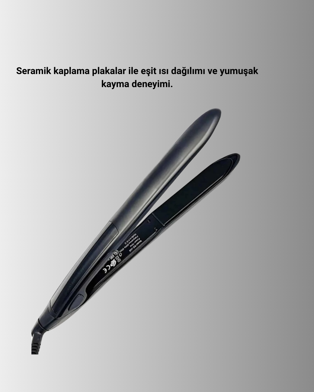 2025 Seri Profesyonel Isı Ayarlı Titanyum Kaplama Saç Düzleştirici Dijital Ekranlı - Görsel 5