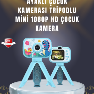 2 inç Ekranlı Çocuk Kamerası – Çizgi Film Efektli ve Müzik Çalar Özellikli
