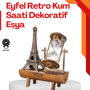 Masa Üstü Ahşap Kum Saati – Dekoratif, Dayanıklı ve Şık