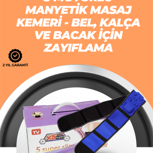Şarj Edilebilir 7.2W Gücünde Çok Bölgeli Masaj Kemeri – Kolay Taşınabilir ve Pratik Kullanım
