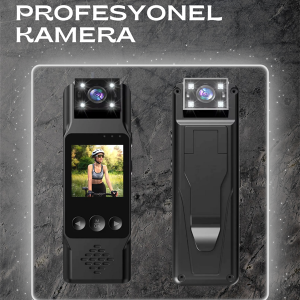 WiFi Destekli Mini Kamera – 180° Dönebilen Lens, 1080P Video, TFT Ekranlı