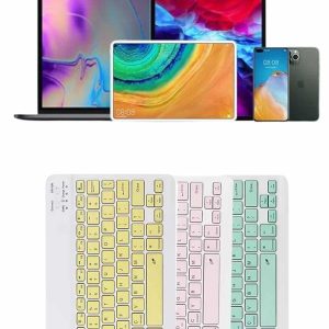 Uyumlu Kablosuz Bluetooth Şarj Edilebilir Mini Q Klavye