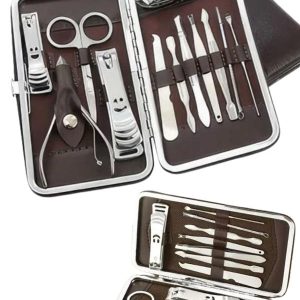 12 Parça Manikür Pedikür Seti Tırnak Bakımı Nasır Temizleme El Ayak Bakımı