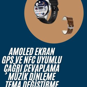 2025 Model Akıllı Saat Titreşimli Uyku ve Sağlık Takibi NFC ve GPS Uyumlu