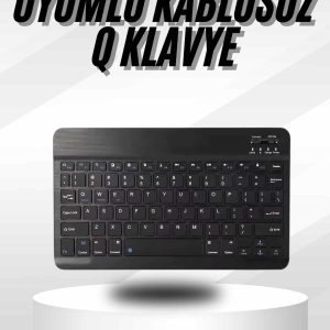 Kablosuz Bluetooth Bağlantılı Taşınabilir Q Klavye Tüm Cihazlara Uyumlu