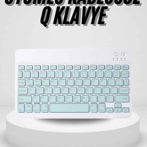 Uyumlu Kablosuz Bluetooth Şarj Edilebilir Mini Q Klavye
