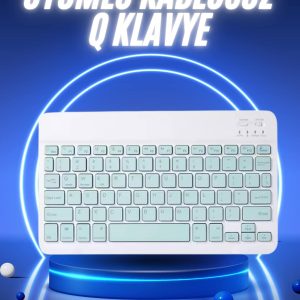 Bluetooth Şarj Edilebilir Mini Q Klavye Kablosuz Taşınabilir