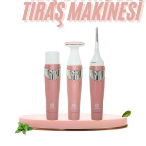 3 İn 1 Epilasyon Aleti Hassas Ciltlere Özel Uzun Ömürlü Kaş Yüz Burun