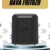 4L Airfryer Hazneli Hava Fritözü Yağsız Fritöz Taşınabilir Fırın İşlevi Gören Pratik
