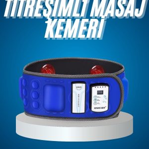 Titreşimli Kas Gevşetici Masaj Kemeri Zayıflama Aleti Bel Bölge Sırt Masaj Aleti