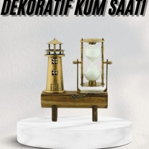 Hediyelik Kum Saati Retro Dekoratif Deniz Feneri Kum Saati