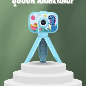 Çocuklara Özel Ayaklı Mini Fotoğraf Makinesi Dijital LCD Ekran