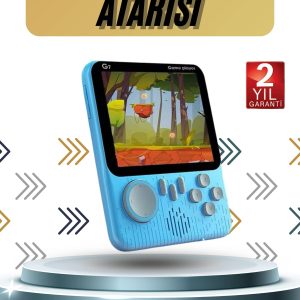 3.5 İnç Mini Atari Taşınabilir Oyun Konsolu 666 Adet Retro Oyun