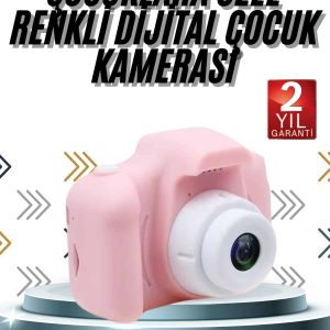 Çocuklara Özel Fotoğraf Ve Video Çeken Mini Çok Renkli Fotoğraf Makinesi