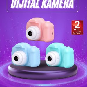 Dijital Fotoğraf Makinesi Çocuk Mini 1080p HD Kaliteli Renkli