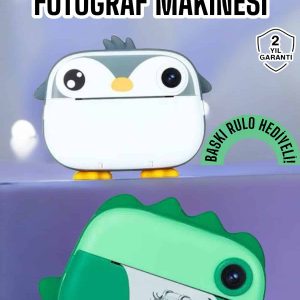 Çocuklar için Fotoğraf Makinesi Anlık Baskı Makinesi HD Görüntü Kalitesi