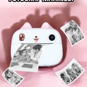 Çocuk Fotoğraf Makinesi Dijital HD Video Rulo Kağıt Baskılı Yazıcı