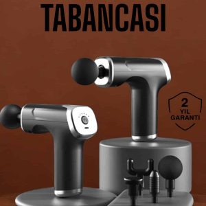 4 Başlıklı Darbeli Şarjlı Masaj Aleti Tabancası Kablosuz