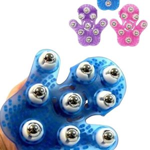 Masaj Aleti El Şeklinde Omuz Bacak Bilyeli Masaj Eldiveni El Şekilli