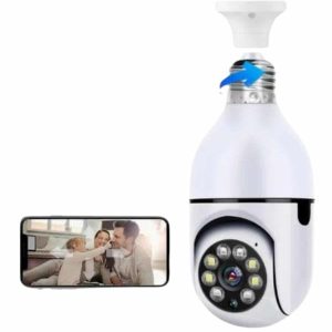 Wifi Güvenlik Kamerası Çift kameralı Ampule Takılabilir Sensörlü (Kopya)